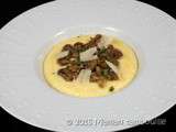 Polenta crémeuse au beaufort et sa poêlée forestière