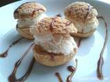 Profiteroles vanille/caramel au beurre salé/pralinoise