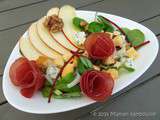 Salade aux endives, pommes, fourme d'ambert