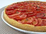 Tarte à la tomate sur sa crème d’amande