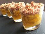 Verrine mangue, passion, crumble