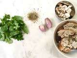 Champignons, patate et pilons #recette