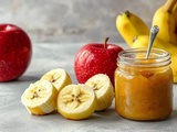 Compote pommes bananes : douce, digeste et sans sucre ajouté