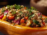 Courge farcie végétarienne : un plat d’automne sain et savoureux
