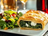 Feuilleté aux épinards et chèvre : croustillant dehors, fondant dedans