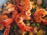 Riz cantonnais aux crevettes