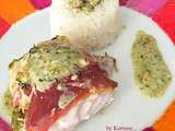 Gratin de cabillaud au pesto et jambon cru... du grand Weight Watchers