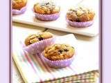 Muffins et Streusel aux myrtilles