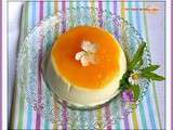 Panna cotta vanille-amande et son coulis de mangue