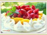 Pavlova aux fruits d'été