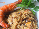 Risotto terre et mer…quand les cèpes et les fruits de mer font bon ménage