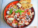 Salade de poulpe et de haricots roses...mais pourquoi pas