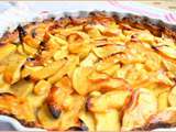 Tarte aux pommes au calvados...et pas besoin de mettre les mains dans la farine