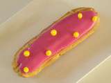 Éclair framboise et sa lemon touch