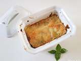 Lasagnes aux épinards, saumon fumé et chèvre frais