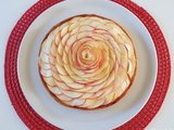 Tarte aux pommes en rose