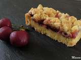 Tarte basque aux cerises façon crumble