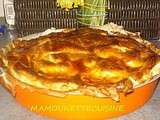 Tourte poulet, pommes de terre et champignons