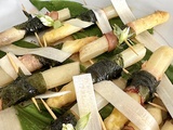 Asperges blanches à l’ail des ours
