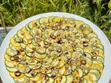 Carpaccio de courgettes