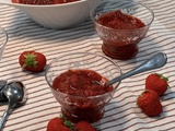 Compote fraises rhubarbe
