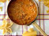 Ragù alla Bolognese comme en Italie, appelé en France Sauce Bolognaise