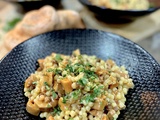 Risotto de Frégola Sarda aux lactaires délicieux