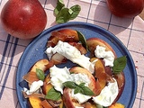 Salade de nectarines à la mozzarella crémeuse