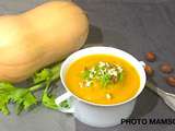 Soupe de butternut au céleri