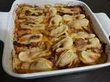 Gratin de butternut et patate douce façon tartiflette