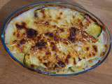 Gratin de pâtissons et courgettes