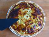 Tarte courgettes truite fumée