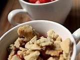 Crumble ramène sa fraise (sans gluten, sans lait, sans oeufs)