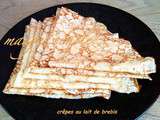 Crêpes au lait de brebis