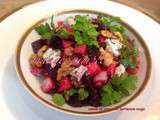 Salade de pomme et betterave rouge