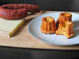 Canelés salés au chorizo et Comté