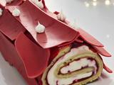Bûche Roulée Framboise – Recette Facile, Biscuit Viennois & Crème Mascarpone
