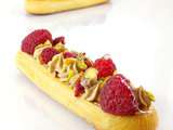 D’un éclair Framboise Pistache