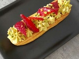 L’Éclairs Fraise & Pistache