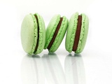 S macarons Menthe Chocolat