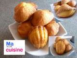 Mini madeleines chocolat blanc / fève tonka