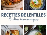 25 recettes de lentilles faciles