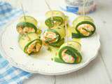 Bouchées de courgette et Fromage Fouetté Madame Loïk