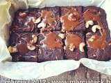 Brownies caramel topping et noix de cajou