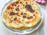 Cheese naan à la pâte à pizza