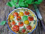 Clafoutis de tomates cerises