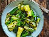 Courgettes et haricots verts à la menthe