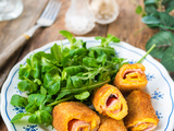 Croque roulés panés au cheddar fondant