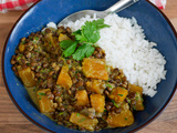 Curry de lentilles à la courge