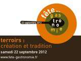 Fête de la gastronomie : le 22 septembre 2012